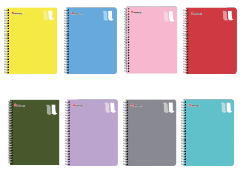 CUADERNO UNIVERSITARIO D/O P SEMIRIGIDA 200H 5MATERIA COLORES